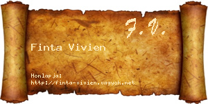 Finta Vivien névjegykártya